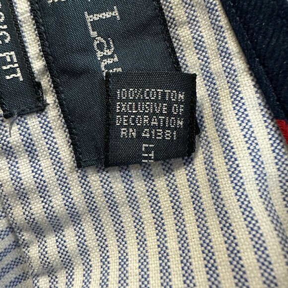 Ralph Lauren Blue and White Striped Casual Button Down Shirt - Picture 7 of 11